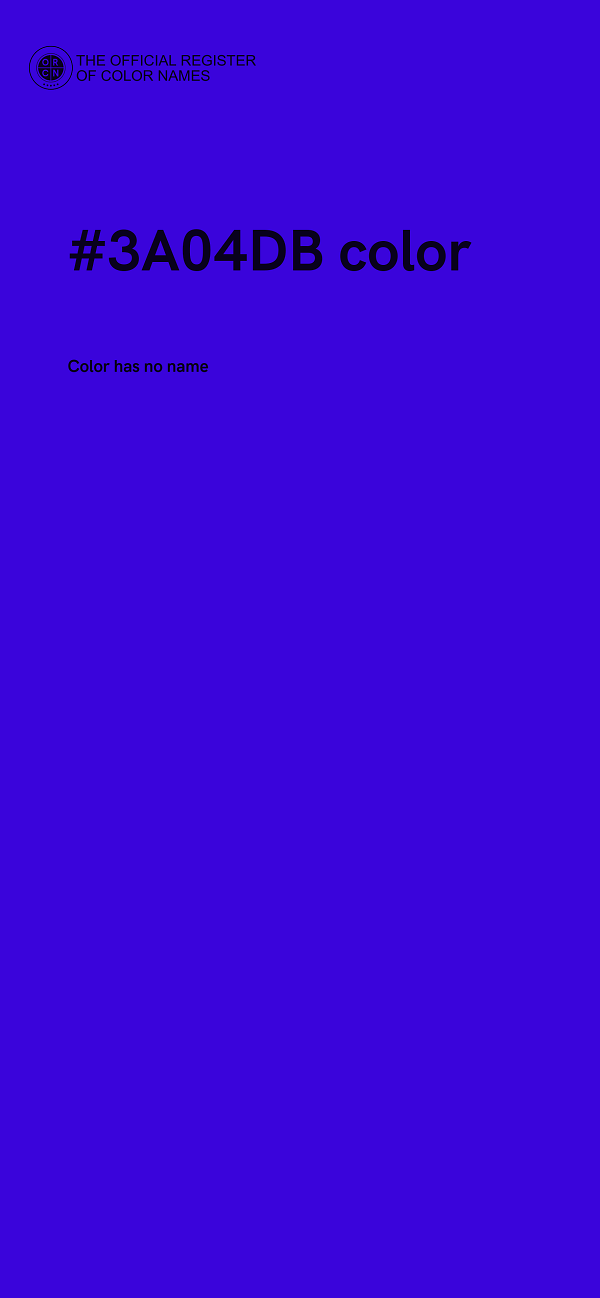 #3A04DB color image