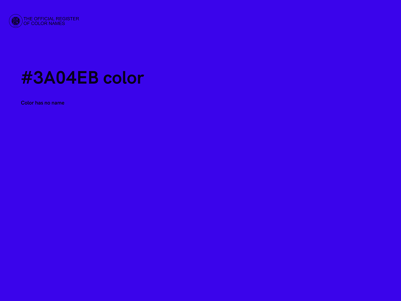 #3A04EB color image