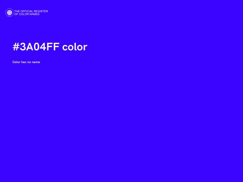#3A04FF color image