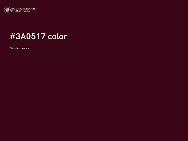 #3A0517 color image