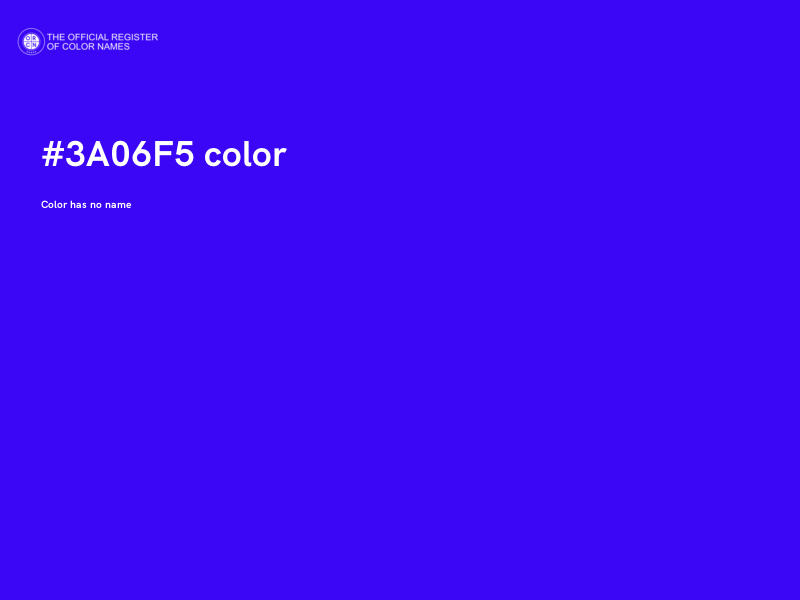 #3A06F5 color image