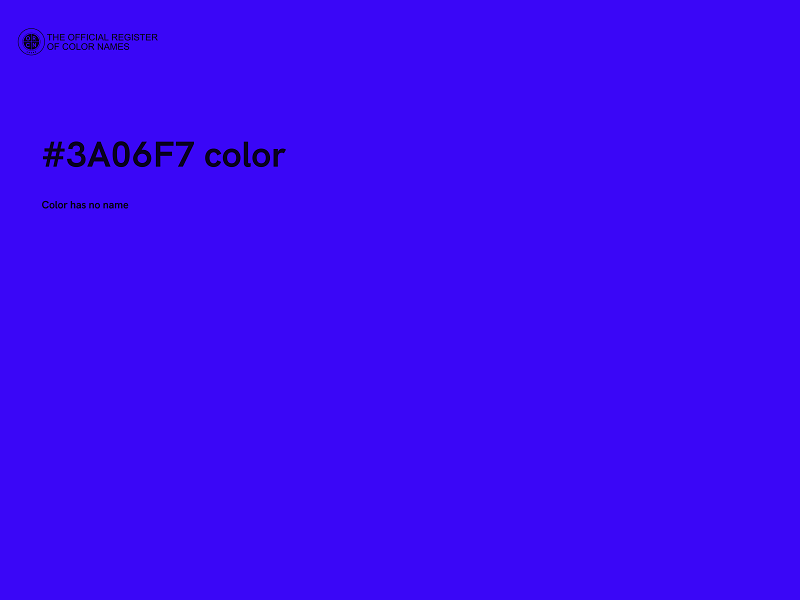 #3A06F7 color image