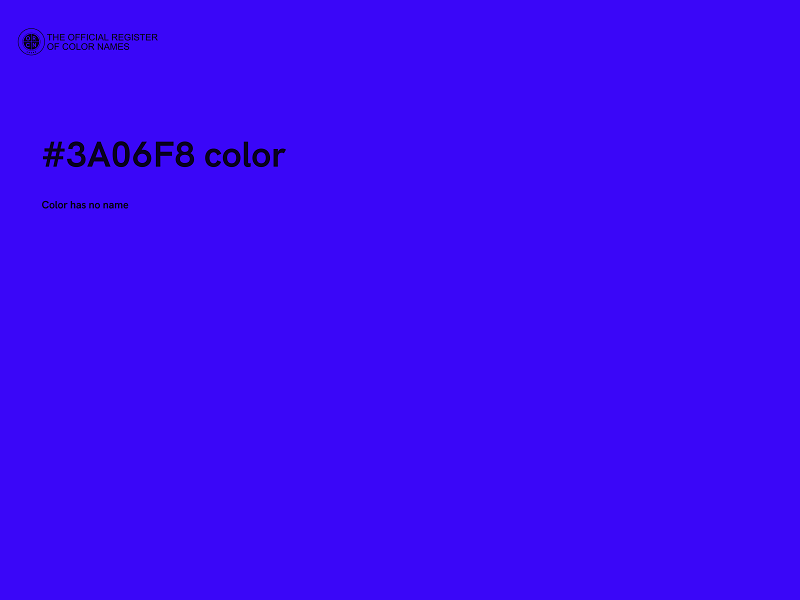 #3A06F8 color image