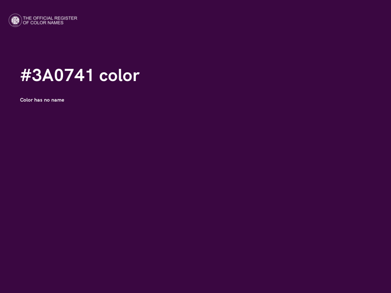 #3A0741 color image