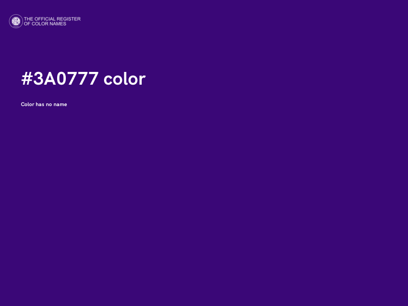 #3A0777 color image