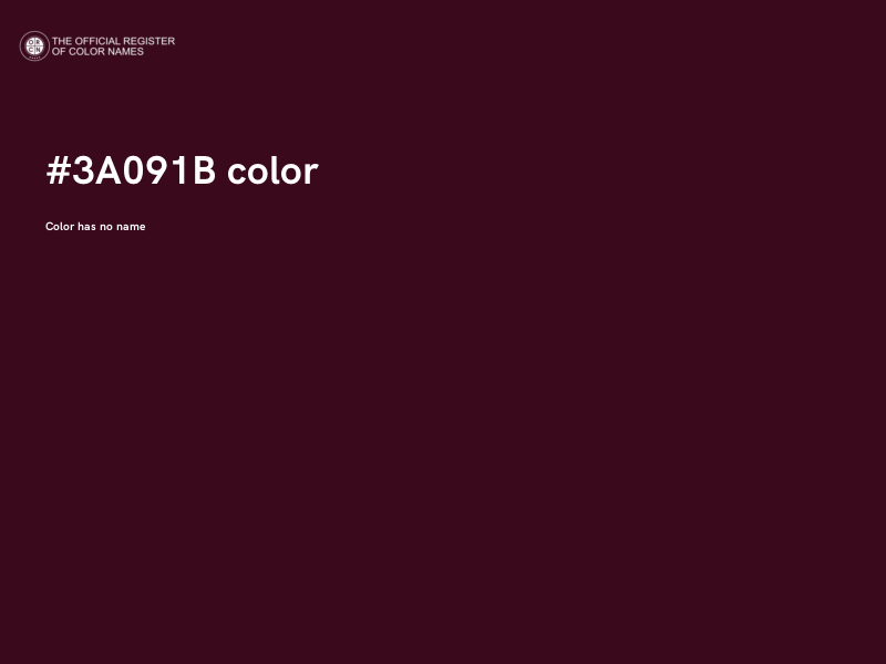 #3A091B color image