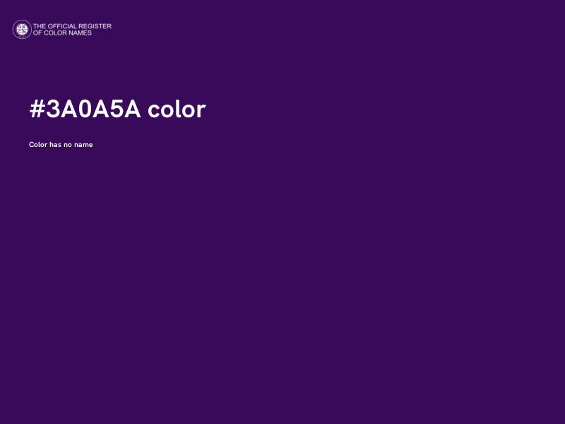 #3A0A5A color image