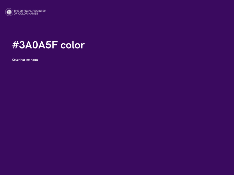 #3A0A5F color image