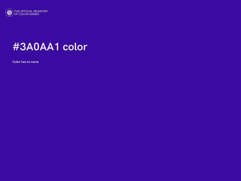 #3A0AA1 color image