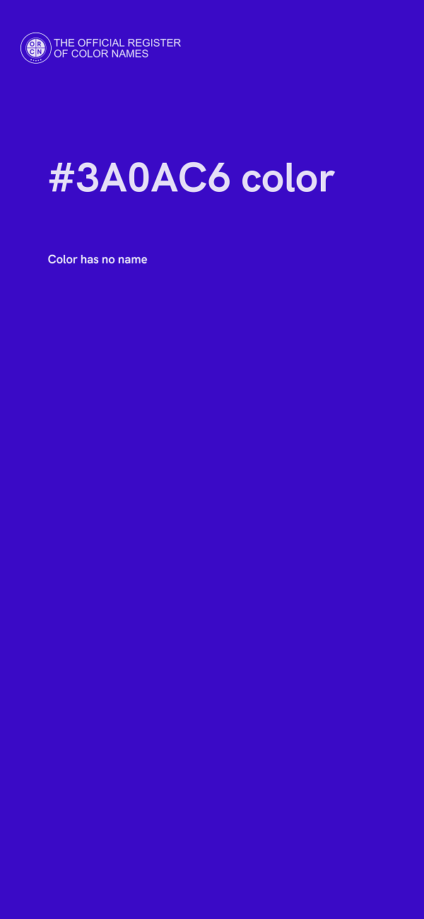 #3A0AC6 color image