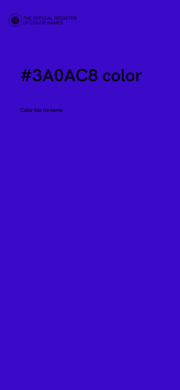 #3A0AC8 color image