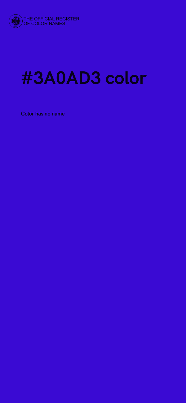 #3A0AD3 color image