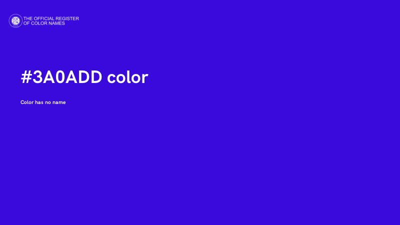 #3A0ADD color image
