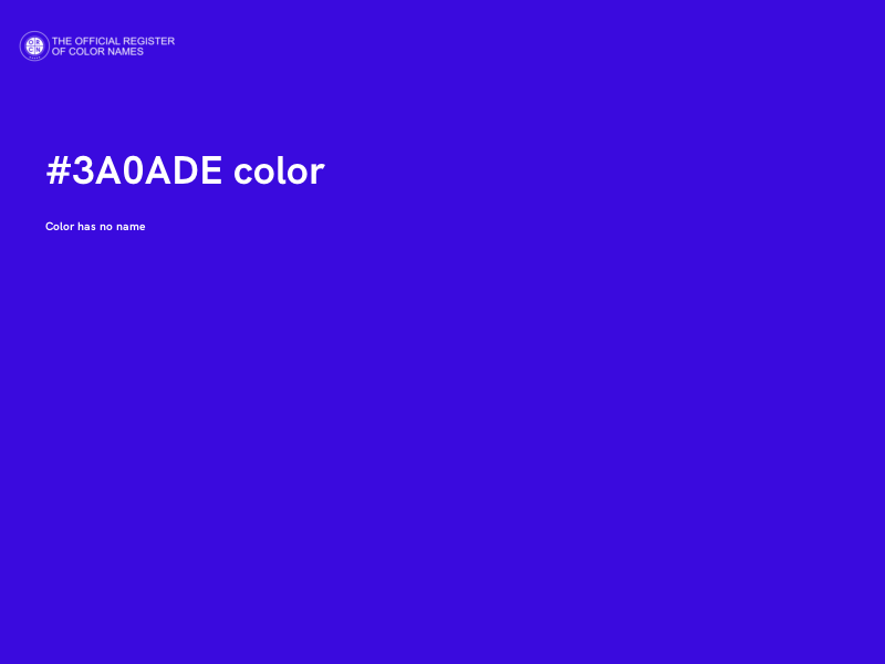 #3A0ADE color image