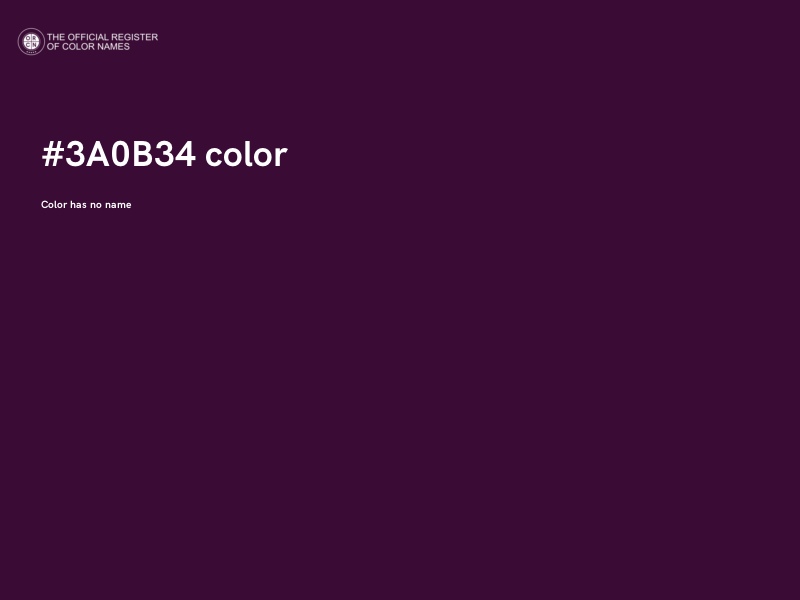 #3A0B34 color image