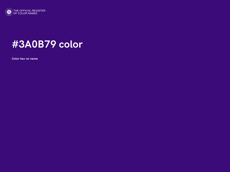 #3A0B79 color image