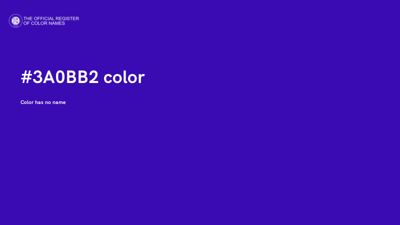#3A0BB2 color image