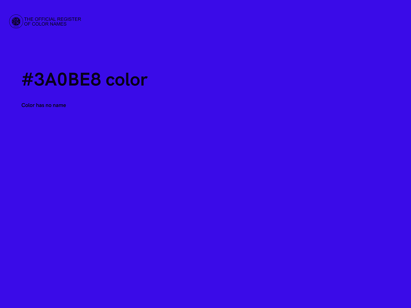 #3A0BE8 color image