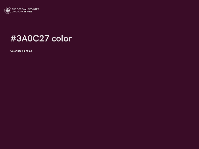 #3A0C27 color image