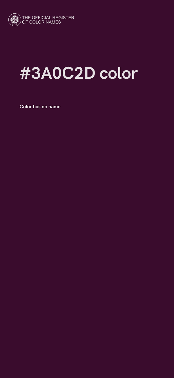 #3A0C2D color image
