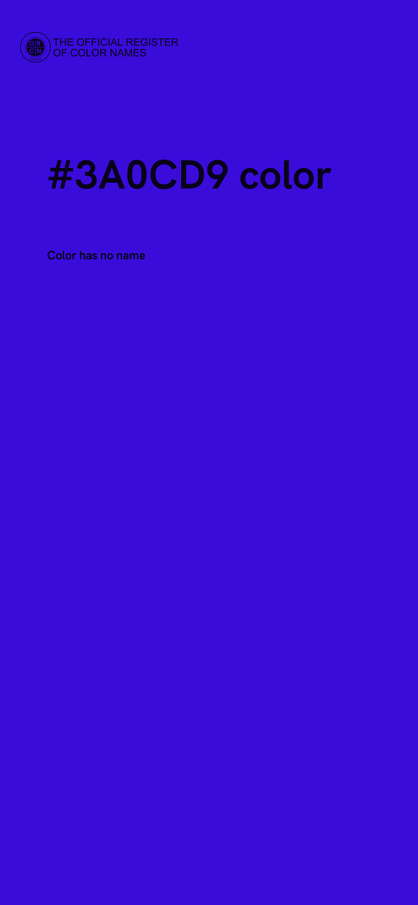 #3A0CD9 color image