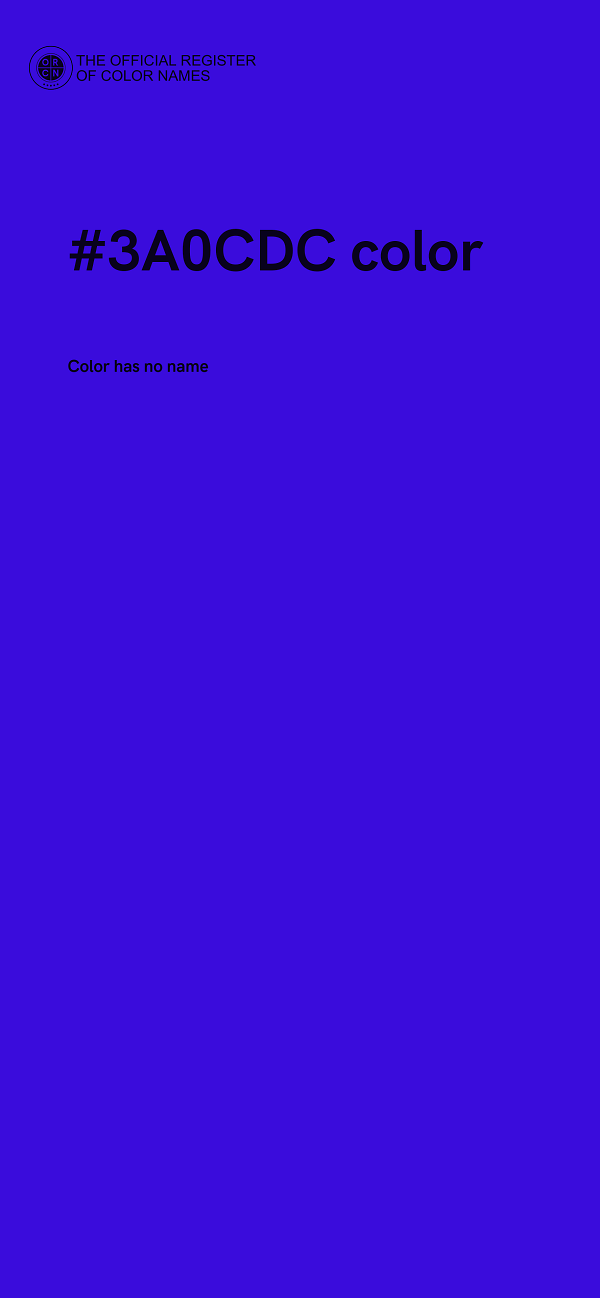 #3A0CDC color image
