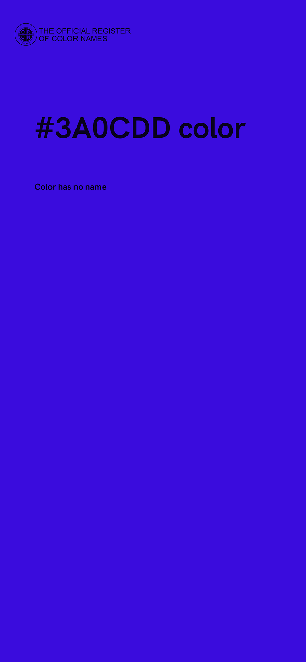 #3A0CDD color image