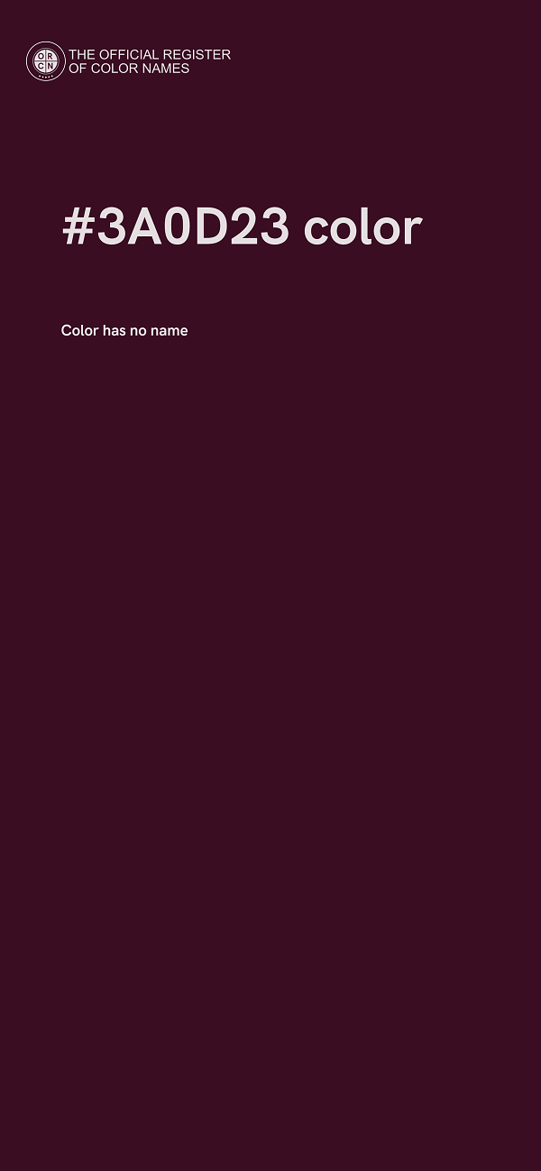 #3A0D23 color image