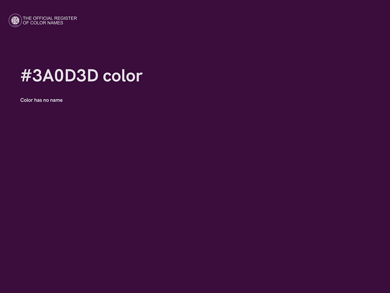 #3A0D3D color image