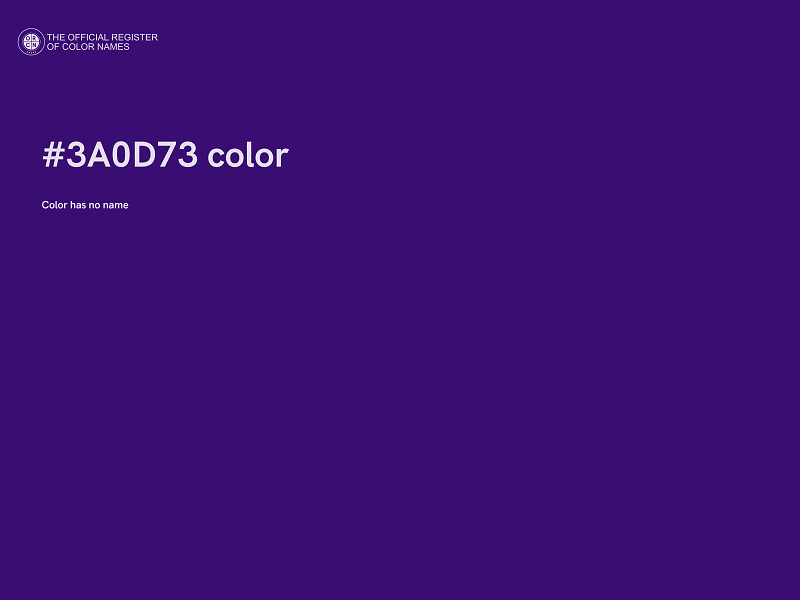 #3A0D73 color image