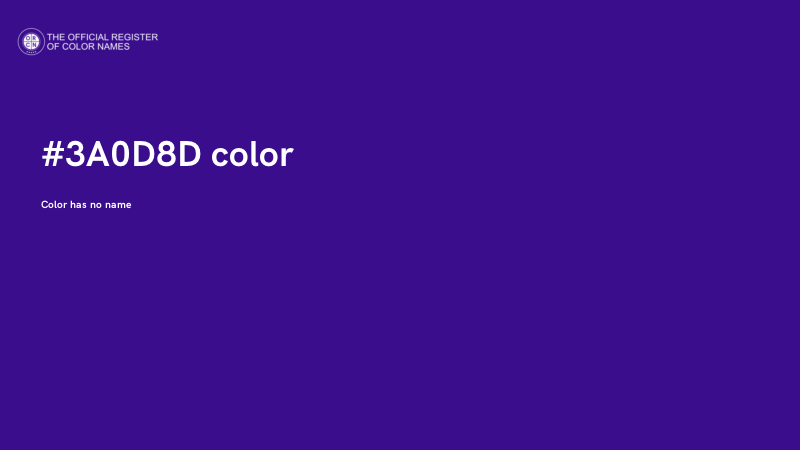 #3A0D8D color image