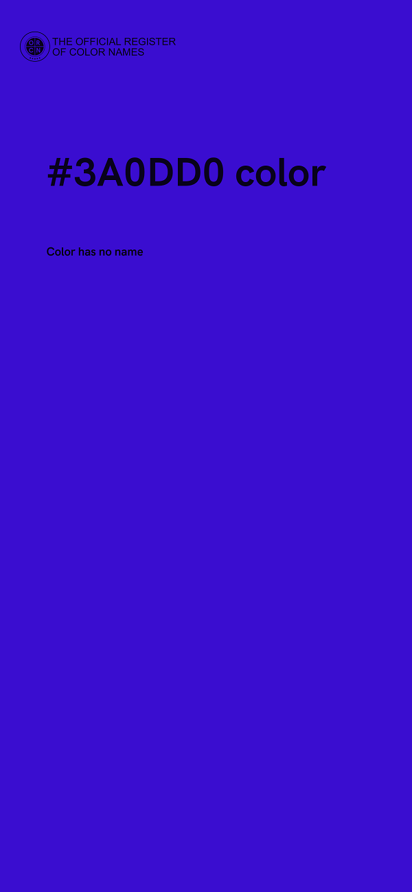#3A0DD0 color image