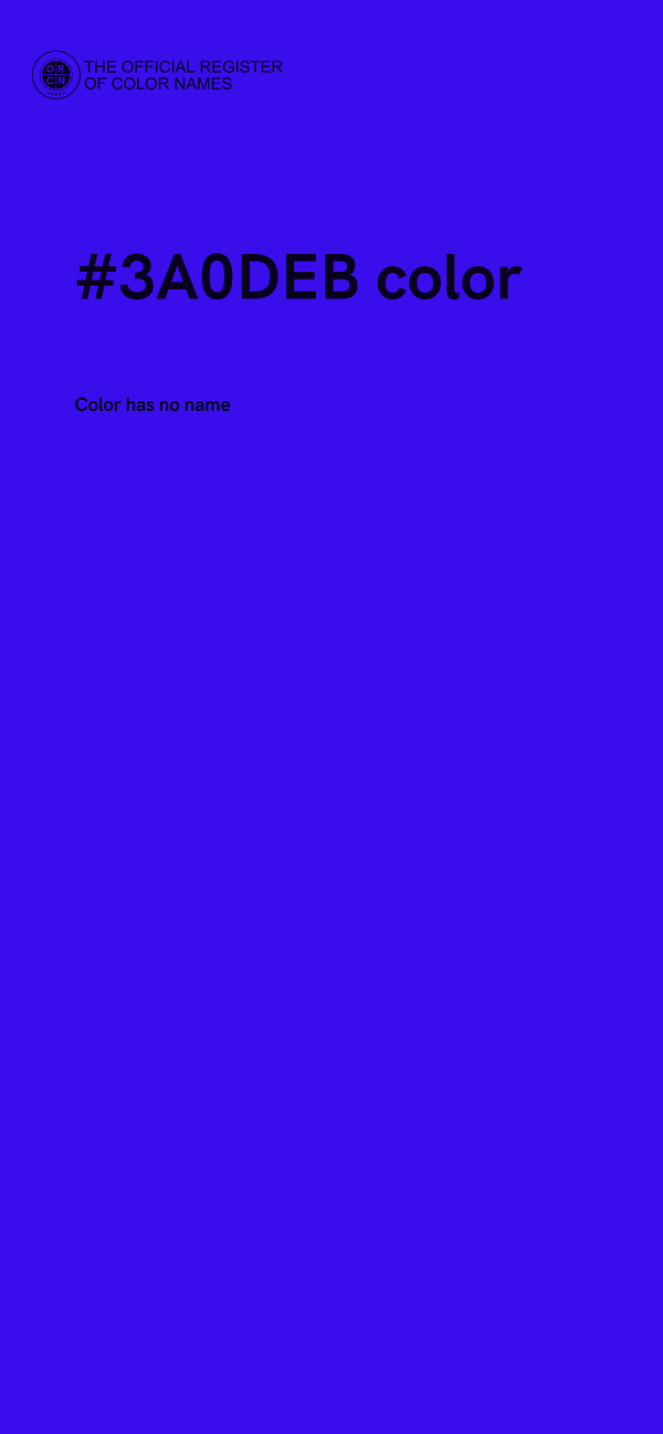 #3A0DEB color image