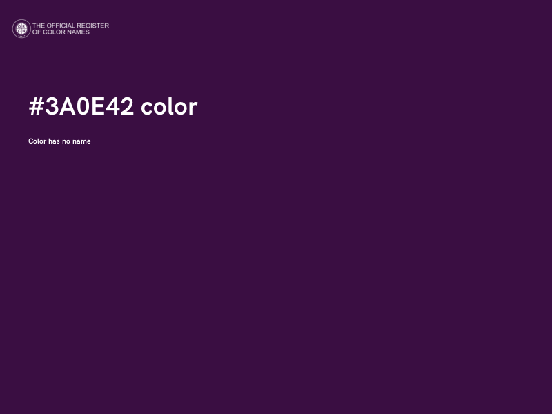 #3A0E42 color image