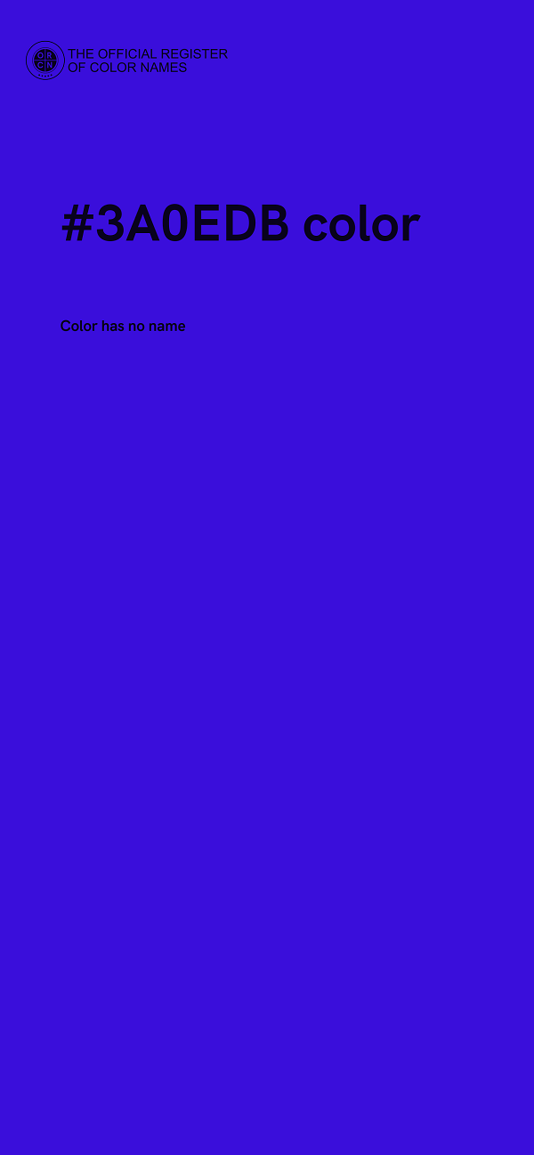 #3A0EDB color image