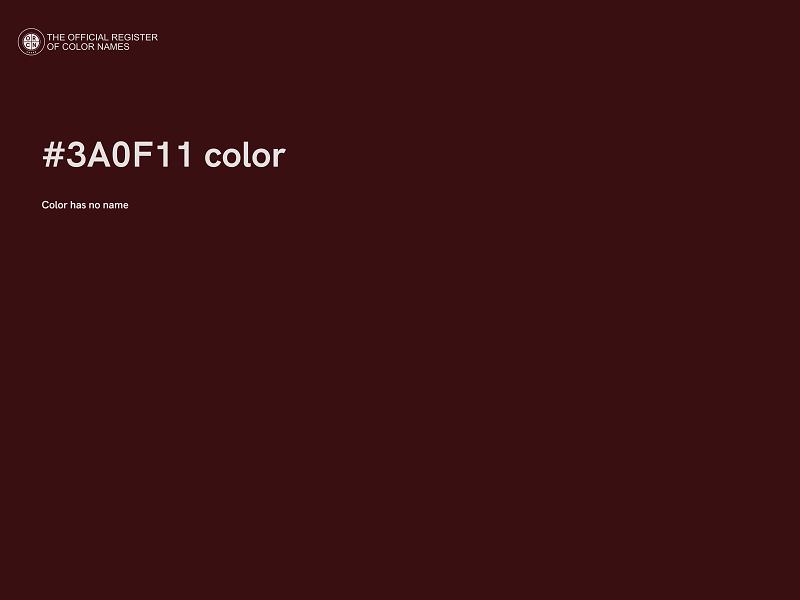 #3A0F11 color image