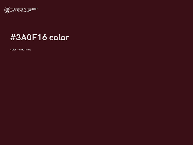 #3A0F16 color image