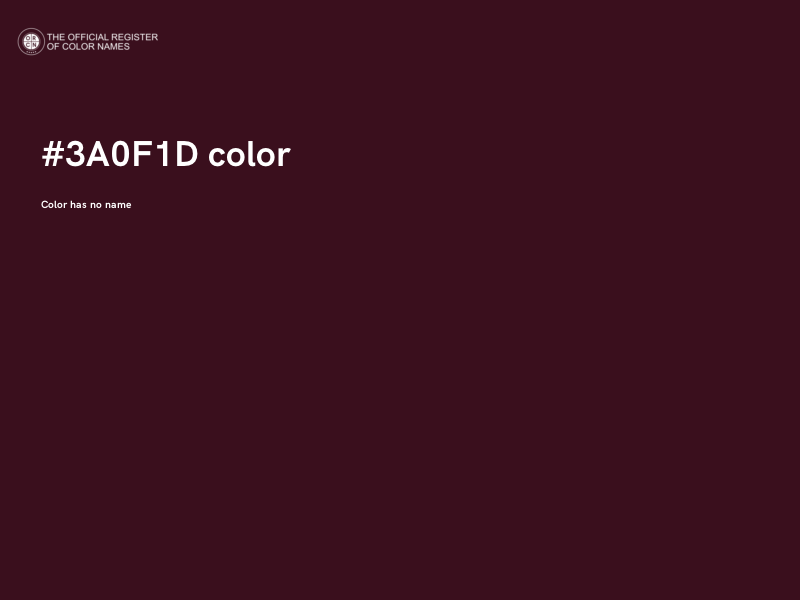#3A0F1D color image