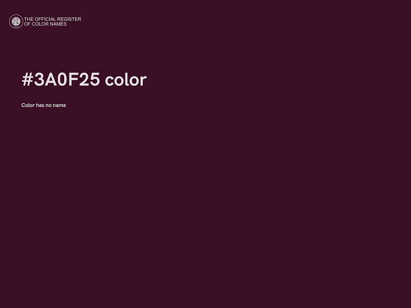 #3A0F25 color image
