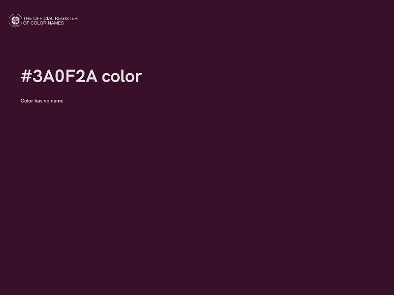 #3A0F2A color image