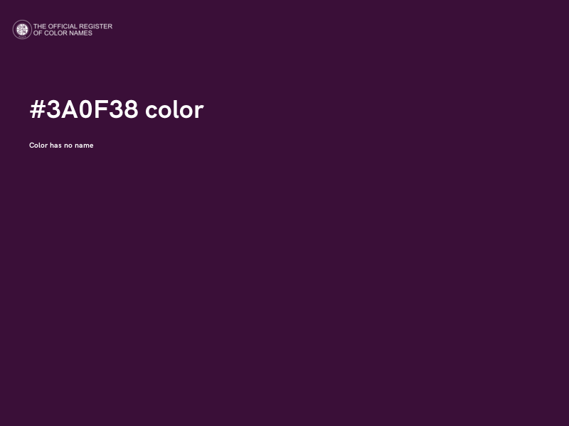#3A0F38 color image