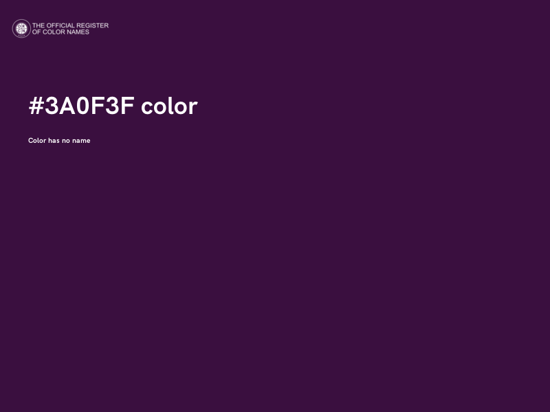 #3A0F3F color image