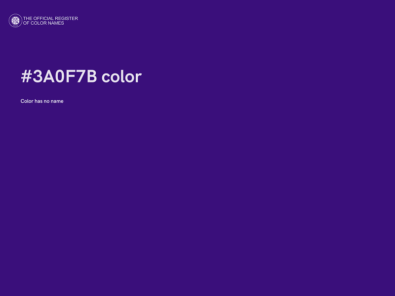 #3A0F7B color image