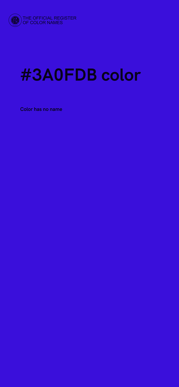 #3A0FDB color image