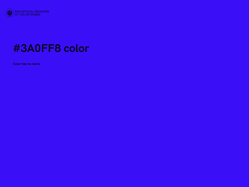 #3A0FF8 color image