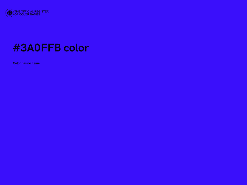 #3A0FFB color image