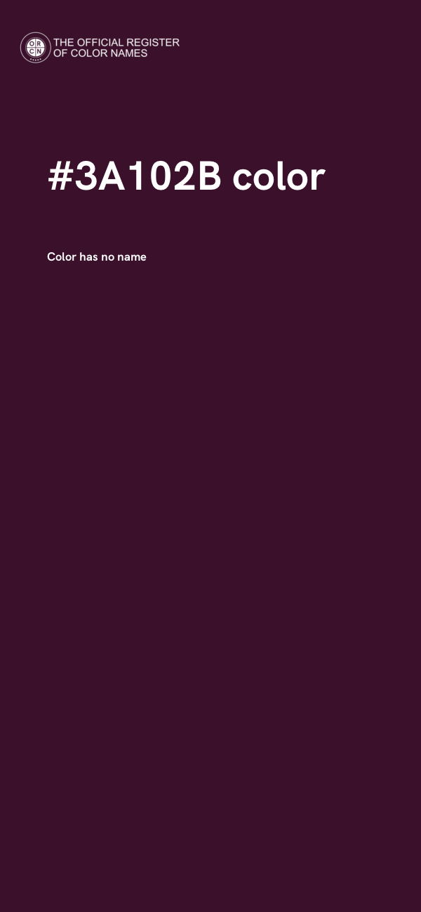 #3A102B color image