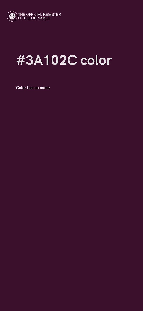 #3A102C color image