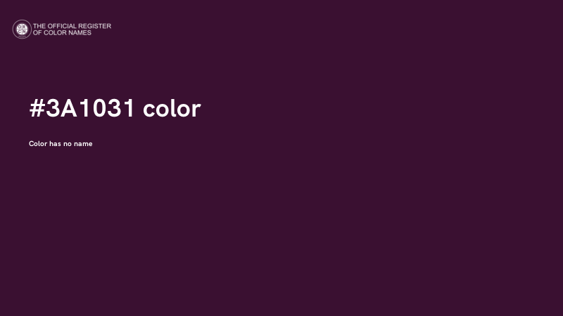 #3A1031 color image