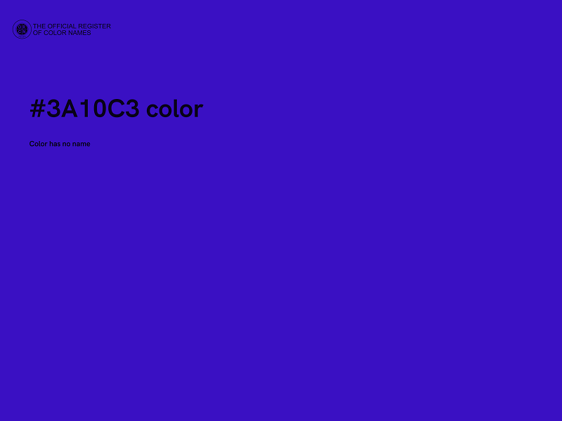 #3A10C3 color image